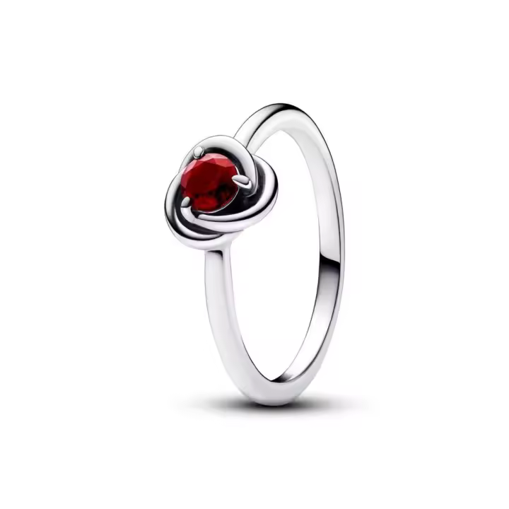 192993C01 - Anillo en plata de ley Círculo Eternity Rojo 192993C01 PANDORA Plata  Anillo Pandora original - 1