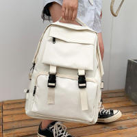 Mochila Simple De Gran Capacidad Para Viajes Estilo Harajuku Solidaria Para Estudiantes Hombres Mujeres Unisex Alta Calle - details 13