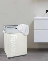 Cesto Ropa Sucia para la Colada Cesta con Tapa Carro Compartimento Laundry Basket Organizador Cubo Mueble Ropa Limpia Clara Oscura Juguetes Cesto de Lavandería con Ruedas Cesto Plegable Cesta Ropa Contenedor para Organización y Almacenamiento Fácil Uso - details 2