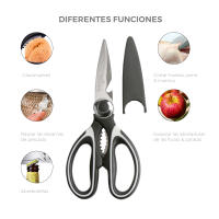 LA MOUSTACHE Tijeras de cocina  Acero Inoxidable con Funda Protectora - details 1