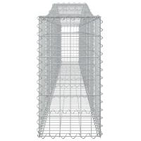vidaXL Cesta de gaviones forma arco hierro galvanizado 400x30x60/80 cm - details 3