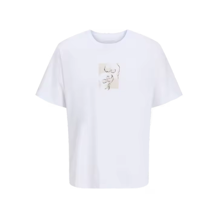 Jack & Jones Skully Tee Camiseta Estampado Color Blanca - Cómoda Y Fresca - 1