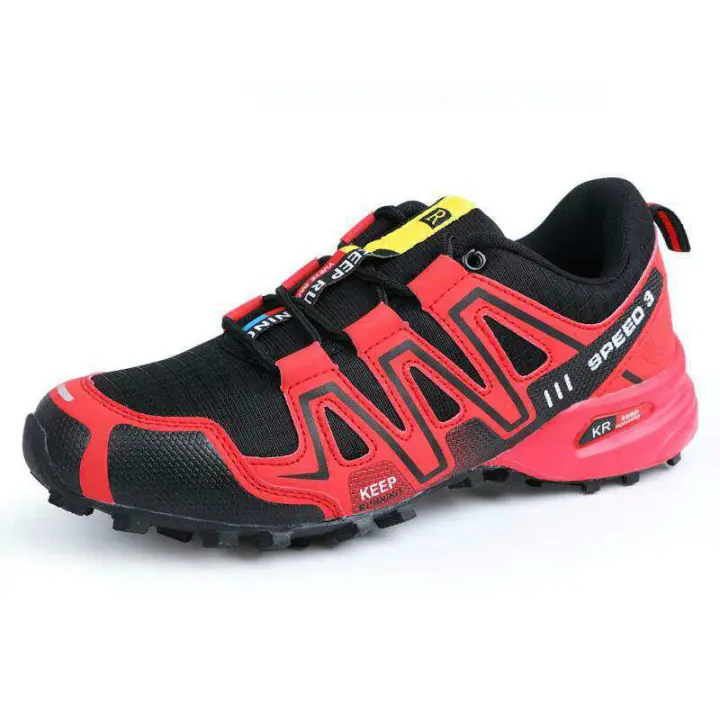 MOV Zapatos de senderismo impermeables para hombre, calzado ligero y cómodo de cuero, antideslizante para caminar - 1