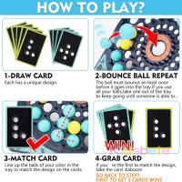 Juego De Mesa Interactivo 3D Bola Saltar Puzzle Juguete Para Niños Juego De Estrategia Familiar Para Fiestas Y Juegos De Parentezco - details 6