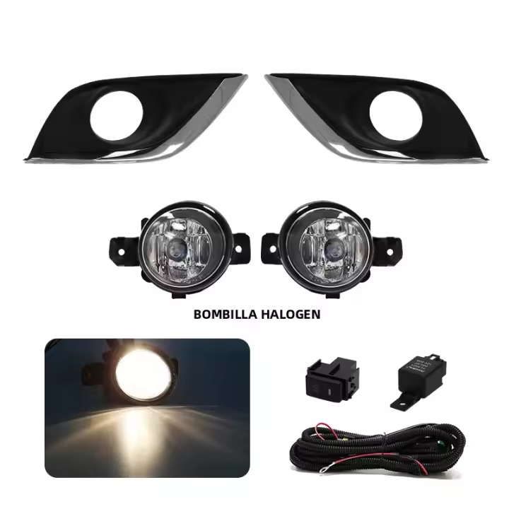 Luces De Niebla LED Para Nissan Sunny Versa Sedan Almera N17 2014-2018 Lámpara Diurna DRL Impermeable 12V Halogen ABS 55w - 1