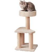 Torre árbol rascador de gatos- Amazonbassic: Rascador para Gatos con Múltiples Niveles y Plataformas - Torre Árbol de Juego y Descanso - details 1