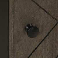 vidaXL Mueble de baño de madera maciza de mango negro 38x33x58 cm - details 4