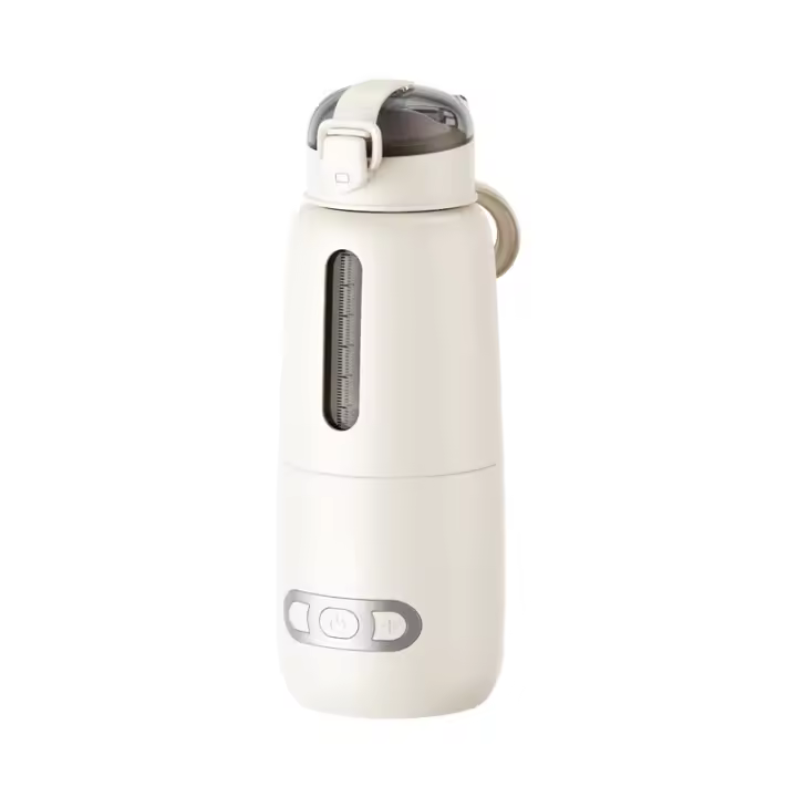 Calentador de leche portátil para bebé, calentador de biberones inalámbrico para calentar agua sobre la marcha, calentador de biberones recargable por USB para viajes, coche, exteriores - 1