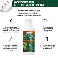 DRASANVI - Gel Aloe Vera puro con Vitamina E - Regenerador para la piel 100% natural - Hidratante y cicatrizante - 400ml - details 2