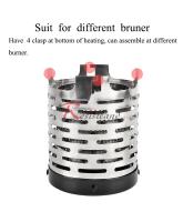 Mini Estufa De Gas Portátil Para Camping Resistente Al Desgaste Acero Inoxidable Cubierta Calentadora Para Exteriores - details 9