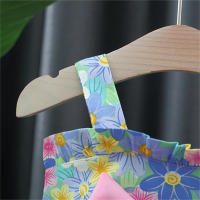 Vestido De Verano Para Bebé Niña Con Gran Lazo Y Flores De Fresa Vestido De Diario De Longitud De Rodilla Para Niñas - details 5