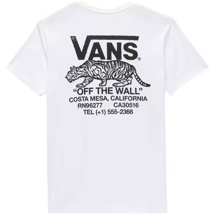 Camiseta de Manga Corta Vans Sneaky para unisex en color blanco - 1