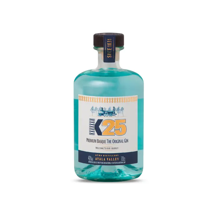Destileria Acha - Ginebra Premium K-25 - Botella de 700 ml - 1