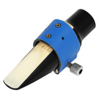 Clip De Labio Para Saxofón Soprano/Tenor/Alto Ajuste Rápido Y Fácil Color Rojo/Azul/Negro/Amarillo Pieza De Repuesto Para Saxofón Material De Cuero Y Acero Inoxidable Platinado - details 2