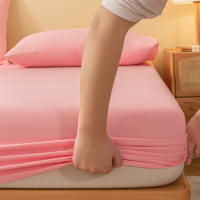 Sábana Matte Sólida 1 Pieza Rosa Claro Para Dormitorio Cobija De Cama De Poliéster 100% Sin Almohadillas Incluidas - details 4