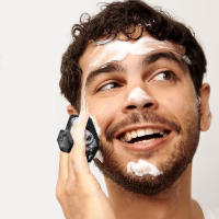 Cepillo De Limpieza Facial Alwafore Miniatura De Silicona Para Hombres Limpieza Profunda Masaje Y Exfoliación Para El Rostro - details 1