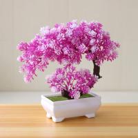 Planta Artificial De Bonsái Pequeña Decoración De Mesa Para Sala De Estar Y Bodas Arbol De Plástico Falso Para Decoración De Hogar Y Jardín - details 12