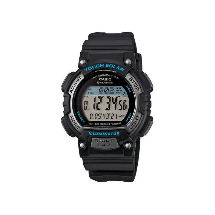 Casio Reloj STL-S300H-1AEF Solar Cronómetro Alarma Resistente Agua LED Calendario Automático Temporizadores - 1