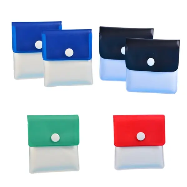 6pcs Portable Ashtray Pocket Reusable Coin Bag - on stock 6pcs - 1