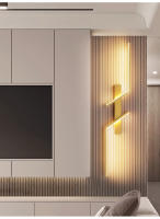 Lámpara De Pared LED Moderna Minimalista Para Dormitorio Y Sala De Estar Luz De Noche Para Cama Y Sofá Fuente De Aluminio Incluye Bombillas Instalación En Pared - details 9