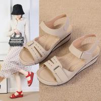 SP Sandalias de mujer de nuevo estil con Tacones de cuña, Suela Gruesa con Velcro, Talla big, sandalias de una Tira en stock, - details 47