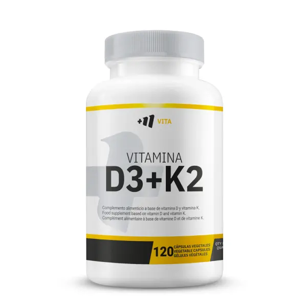 Vitamina D3 + K2 - 120 Cápsulas Vegetales MM Supplements - 1