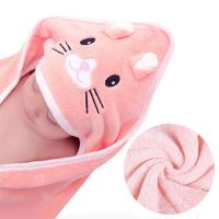 Toalla de baño con capucha para bebé, manta de lana de Coral de dibujos animados, albornoz para recién nacido - details 2