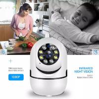 Cámara IP De Seguridad Para El Hogar 1080P Monitor De Bebé Con Vigilancia Nocturna Y Seguimiento Automático WiFi Doméstico Cámara Dome Blanco - details 3