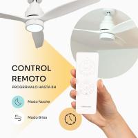 -Ventilador de techo Brizy Bright | 30 W | 6 velocidades | Ultra Silencioso | 3 Aspas 132 diámetro | Función Verano-Invierno | Temporizador | LED | Blanco - details 1