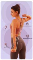 Banda De Yoga De Tensión 8 Para Ejercicios De Estiramiento Y Adelgazamiento Multiusos Equipo De Fitness Ropa Elástica De Pull Para Entrenamiento De Brazos Piernas Pecho Y Abdominales - details 1