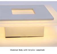 Lámpara De Pared Moderna Y Sencilla En Aluminio Y Acrílico Para Iluminación Interior Blanco Y Negro Para Dormitorio Y Sala De Estar - details 6