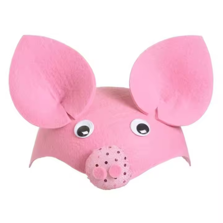 Gorro casquete cerdito para disfraz de carnaval o fiestas FYCAR 2443 - 1
