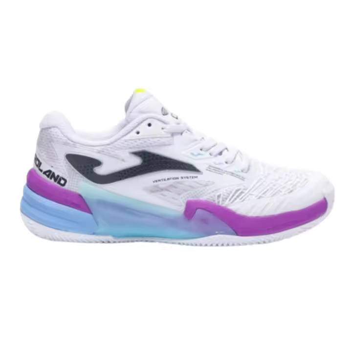 ROLAND LADY 2402 White Violet. Zapatillas pádel Mujer. - 1