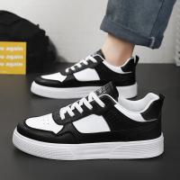 Zapatos Casuales Para Hombre En Cuero Blanco Ligeros Y Transpirables Con Plataforma Zapatillas De Patinaje Deportivas De Verano Y Otoño - details 12