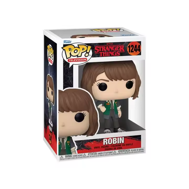 Funko POP! Stranger Things - Serie - 1244 Robin - Stranger Things - Figura Coleccionable Oficial - Juguete para Niños y Adultos - Fans - Diversidad de Personajes y Temáticas - 1