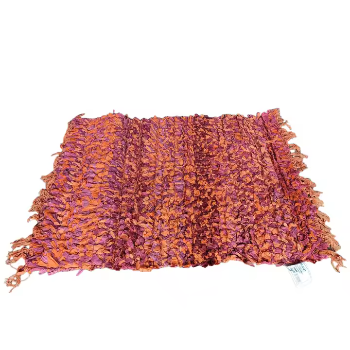 Futonia Alfombra Shagy 60x90 Papel y Algodón Hecha a Mano - 1