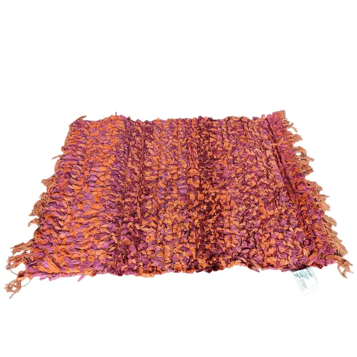 Futonia Alfombra Shagy 60x90 Papel y Algodón Hecha a Mano - 1