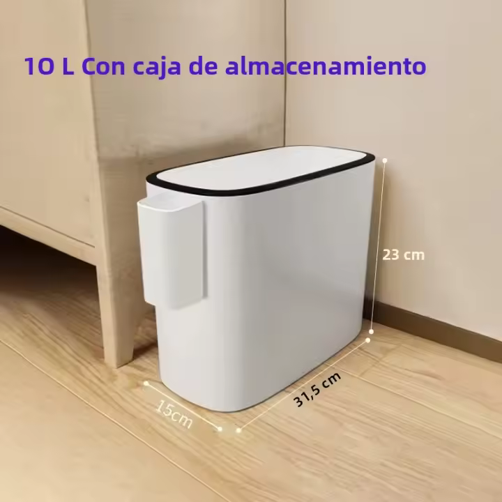 Bandeja De Basura Grande De 10/12L Para Cocina Y Baño Recipiente De Residuos De Capacidad Grande Impermeable Accesorios De Cocina - 1