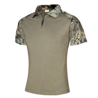 Camisa Táctica De Camuflaje Para Hombres Secado Rápido Manga Corta Militar Camiseta De Exterior Caza Senderismo Camisas - details 8