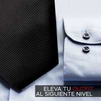 Ociodual Corbata Negra Clásica Hecha a mano, Elegante para Celebraciones, Eventos, Bodas, Fiestas y Business, Corbata de Hombre para Regalo, Unisex, Mens Tie - details 3