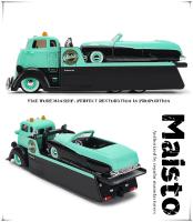 Modelo De Coche Maisto 1:64 FLATBED / 1950 MERCURY CUSTOM Elite Transporte De Coches De Metal Para Coleccionistas Y Juguete - details 3