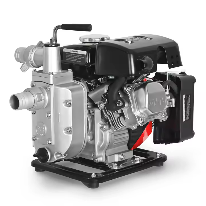 GREENCUT GWP200X - Motobomba de agua 79cc (2,6CV), caudal 12.000 l/h, altura de succión X m, impulsión 18 m, ideal para riego, drenaje y llenado de depósitos - 1