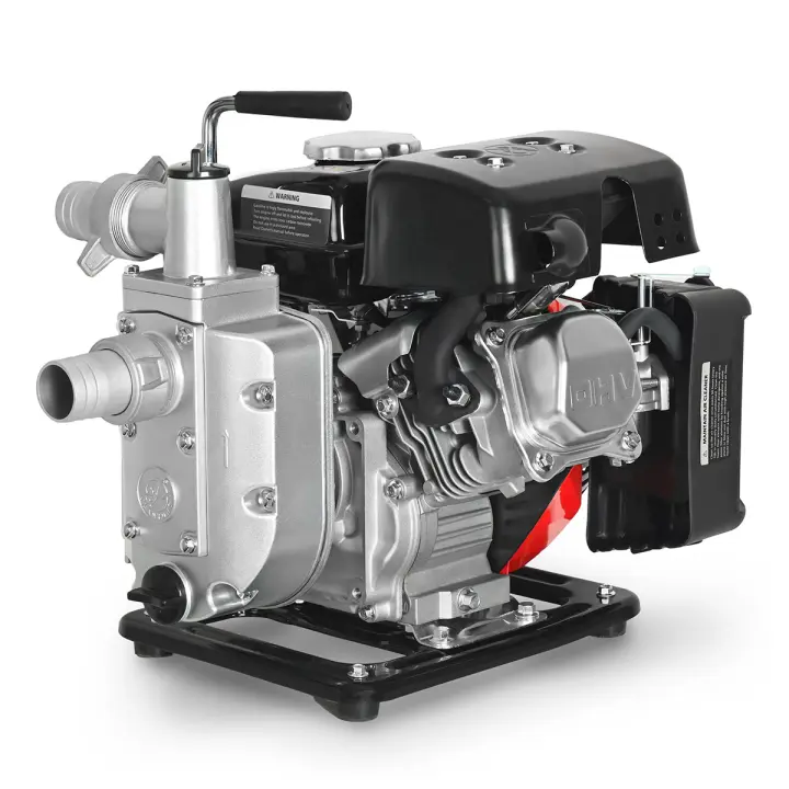 GREENCUT GWP200X - Motobomba de agua 79cc (2,6CV), caudal 12.000 l/h, altura de succión X m, impulsión 18 m, ideal para riego, drenaje y llenado de depósitos - 1