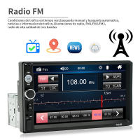 Radio De Coche Universal 7 Pulgadas 1DIN Multimedia Touch Screen Mirror Link FM AUX Entrada USB TF Estéreo MP5 Con Reproductor De Vídeo - details 4