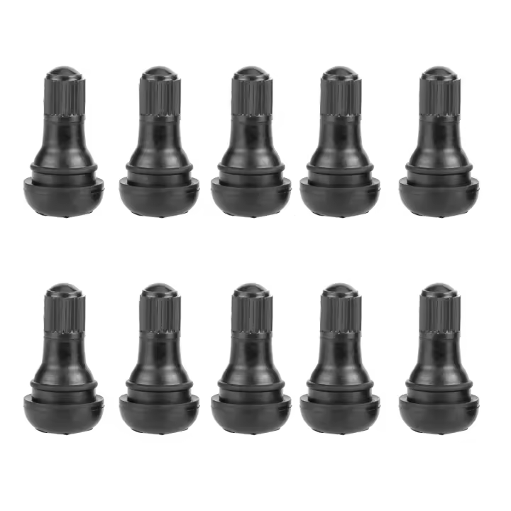Válvulas De Neumáticos Sin Goma Para ATV Carro Moto TR412 Tubo De Goma Snap-in Material De Cobre Y Goma Negro Pack De 10/25 - 1