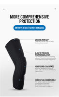 Manguito De Compresión Para Rodilla Con Esponja De Cabeza De Abeja Soporte Deportivo Para Baloncesto Y Voleibol Protección Y Alivio Del Dolor Para Fitness - details 2