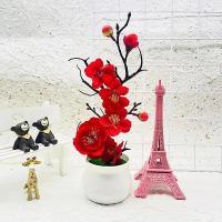Planta Artificial De Bonsái Pequeña Simulación En Maceta Flores Falsas Para Decoración De Mesa Adornos Para Hogar Y Jardín De Hoteles - details 8