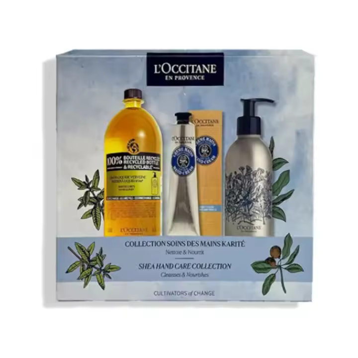 SET L'OCCITANE KARITE VERBENA JOABON 500ML+MANOS 75ML+SIEMPRE 250ML - 1