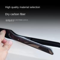 Cubierta De Manija De Puerta Para Tesla Model Y 3 /3+ Highland 2017-2025 Accesorios De Fibra De Carbono Real Kit De Adornos Exteriores Para Coche - details 3
