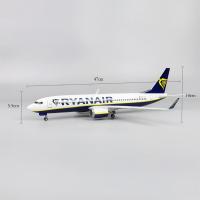 Modelo De Avión B737-800 RYANAIR a Escala 1:85 En Resina Con Base Y Picos De Aterrizaje Juguetes Miniatura Para Niños - details 4